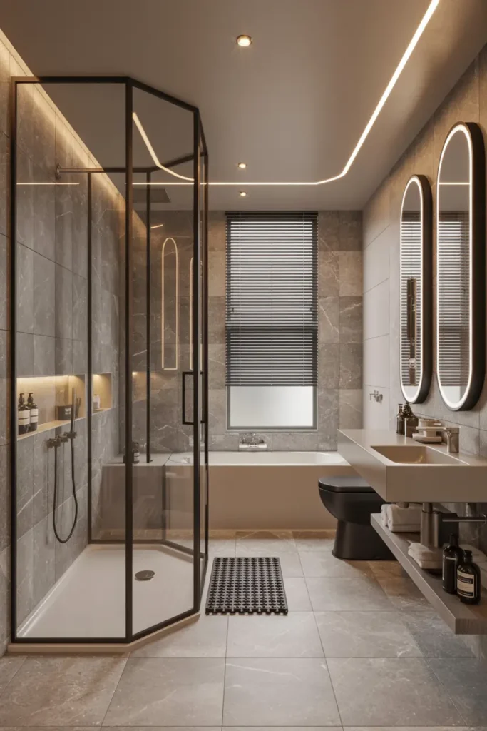20 Stunning Bathroom Designs for Modern Home Style 13 7. contemporary marble bathroom