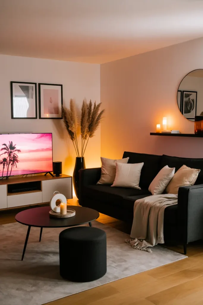 8. Modern Dark Sofa Lounge