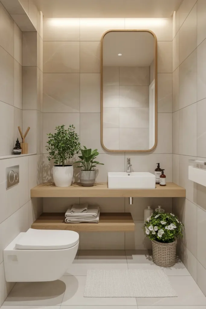 20 Stunning Bathroom Designs for Modern Home Style 17 9. natural wood vanity