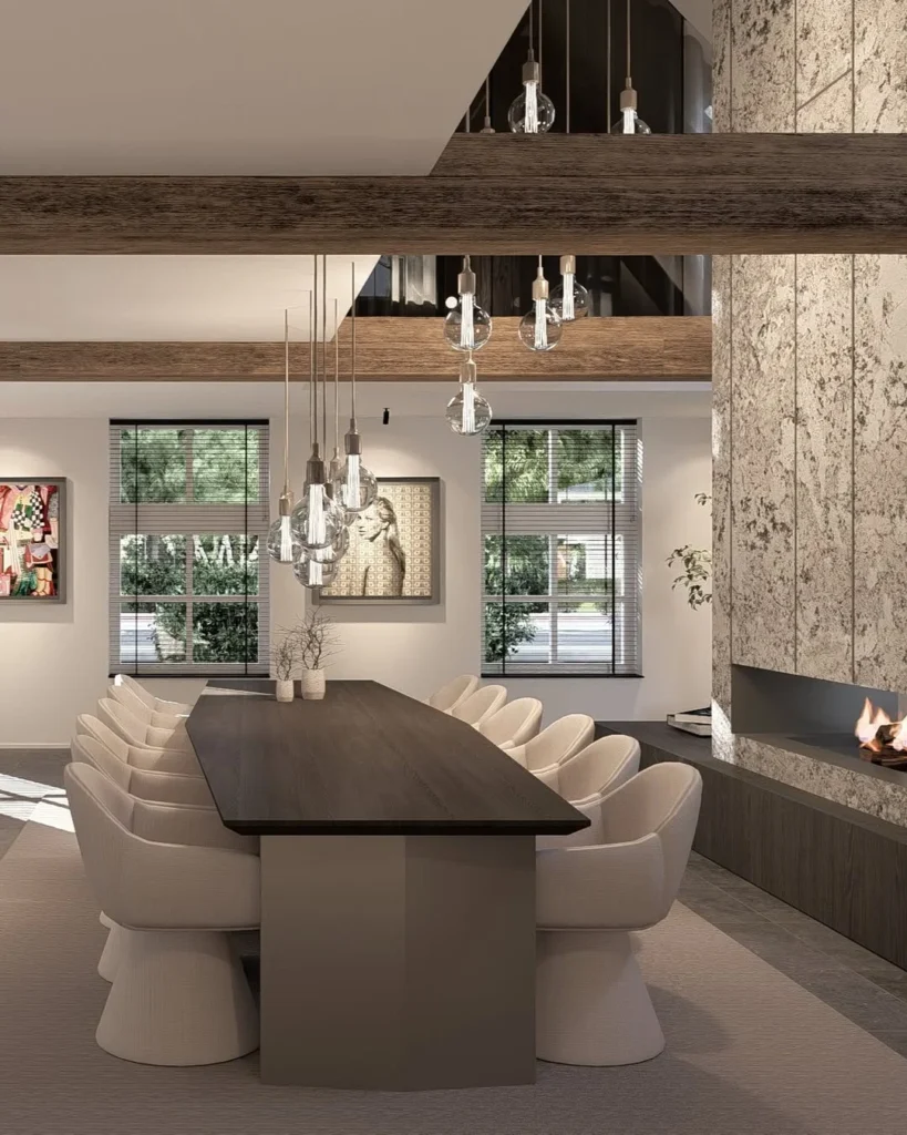 A Bright Dining Space with Modern Warmth