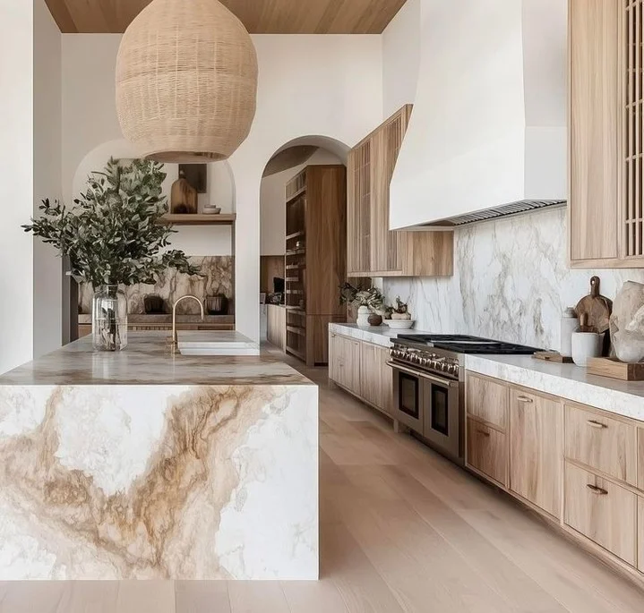 A Modern Kitchen with Natural Charm