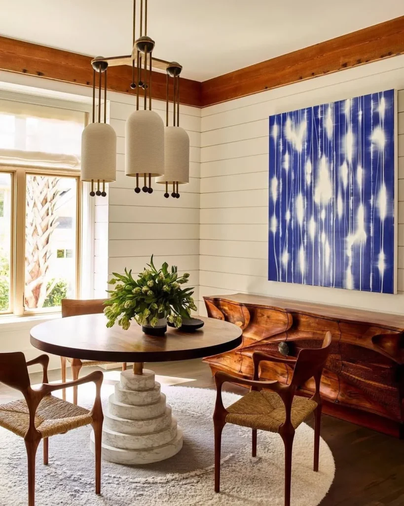 A Cozy Dining Space with Organic Charm