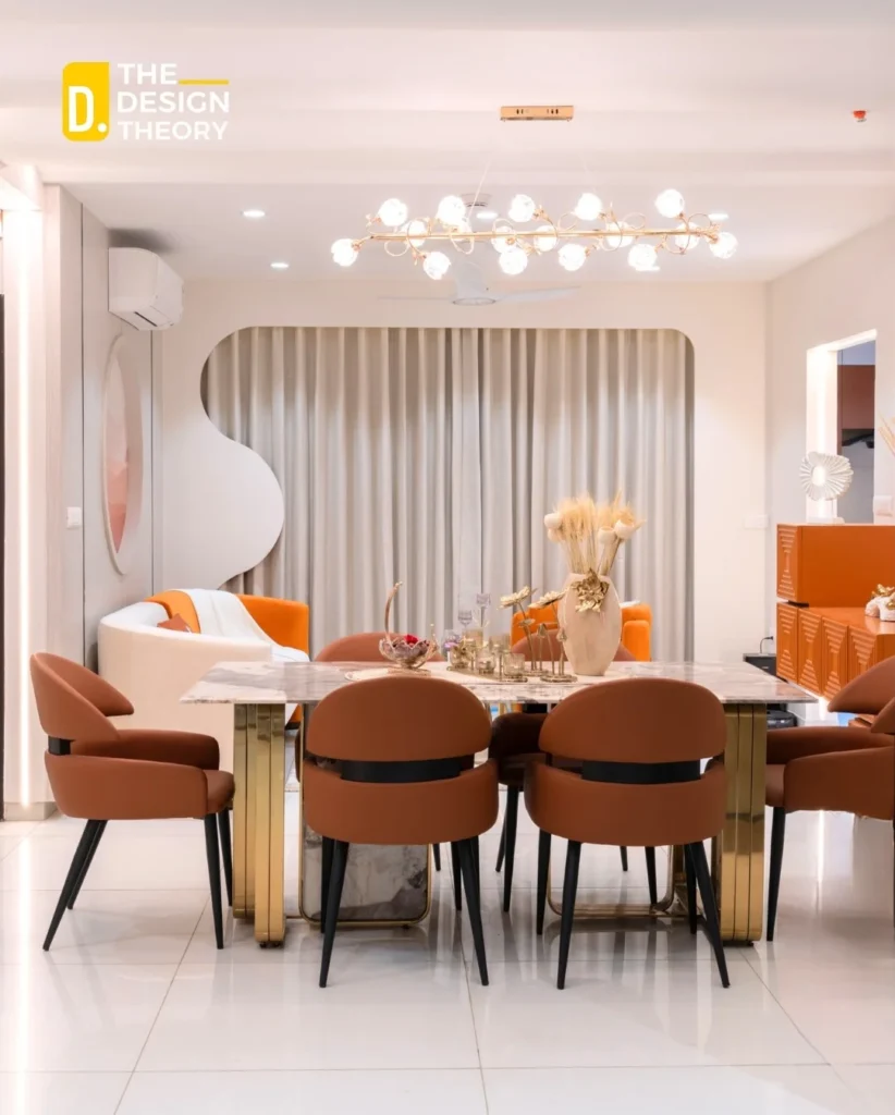 A Vibrant Dining Nook Full of Warmth and Texture