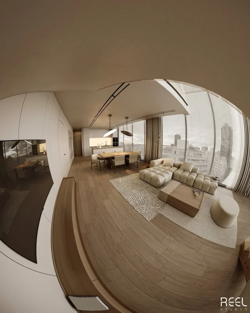 A Stylish Open-Plan Living and Dining Retreat