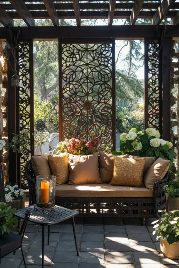 5. Elegant Pergola Patio Seating Area