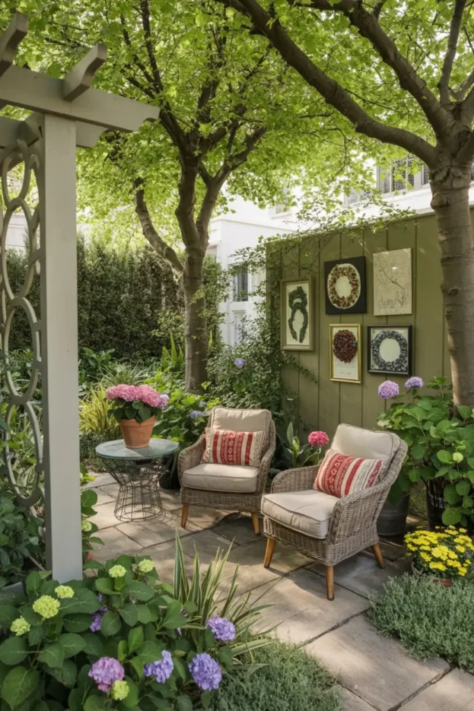 7. Charming Garden Patio Wall Art