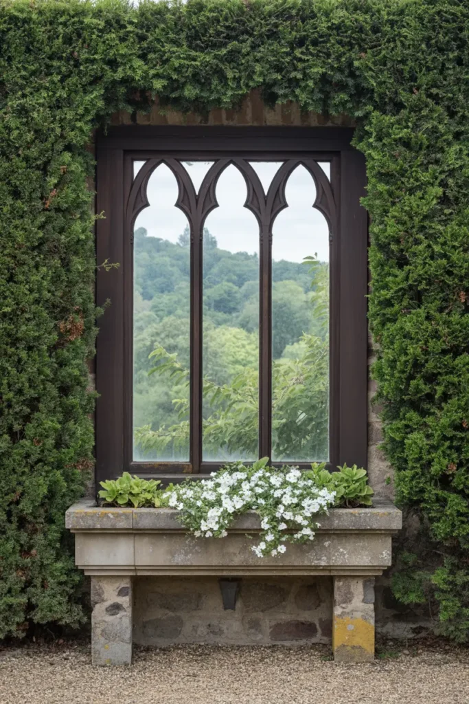 10. Gothic Window Garden Niche