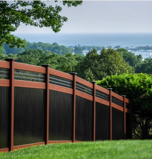 Modern Two Tone Privacy Fence