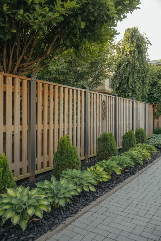 14. Lush Green Border Fence