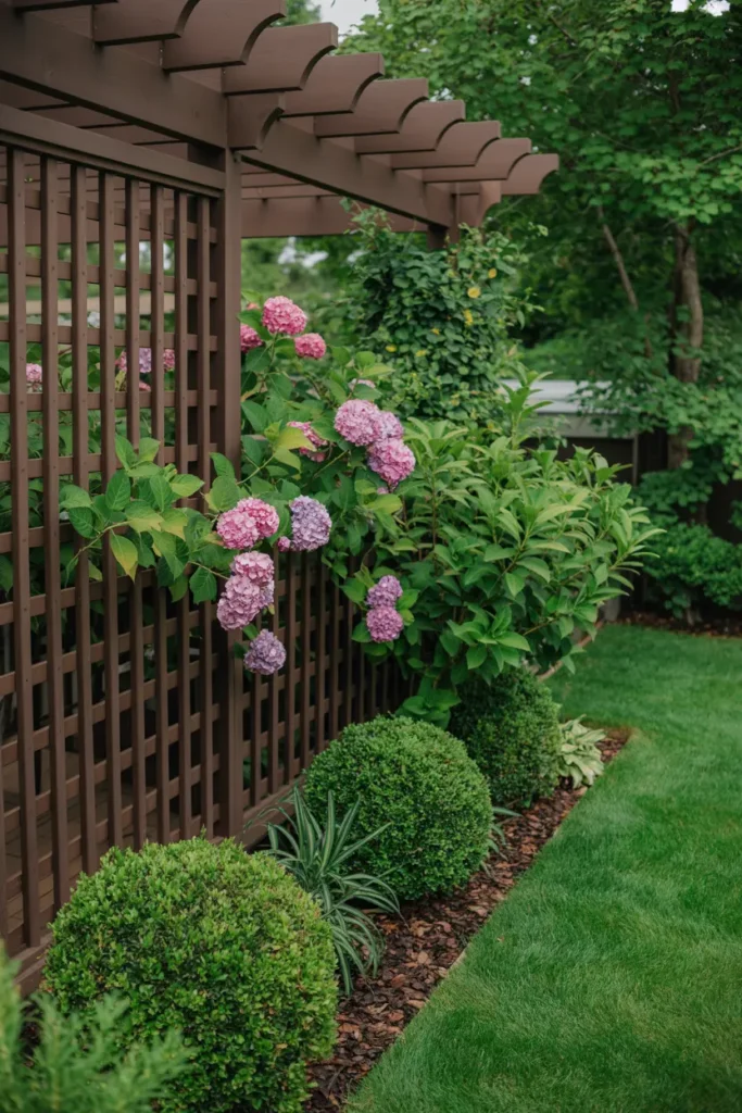 25. Hydrangea Pergola Garden Border