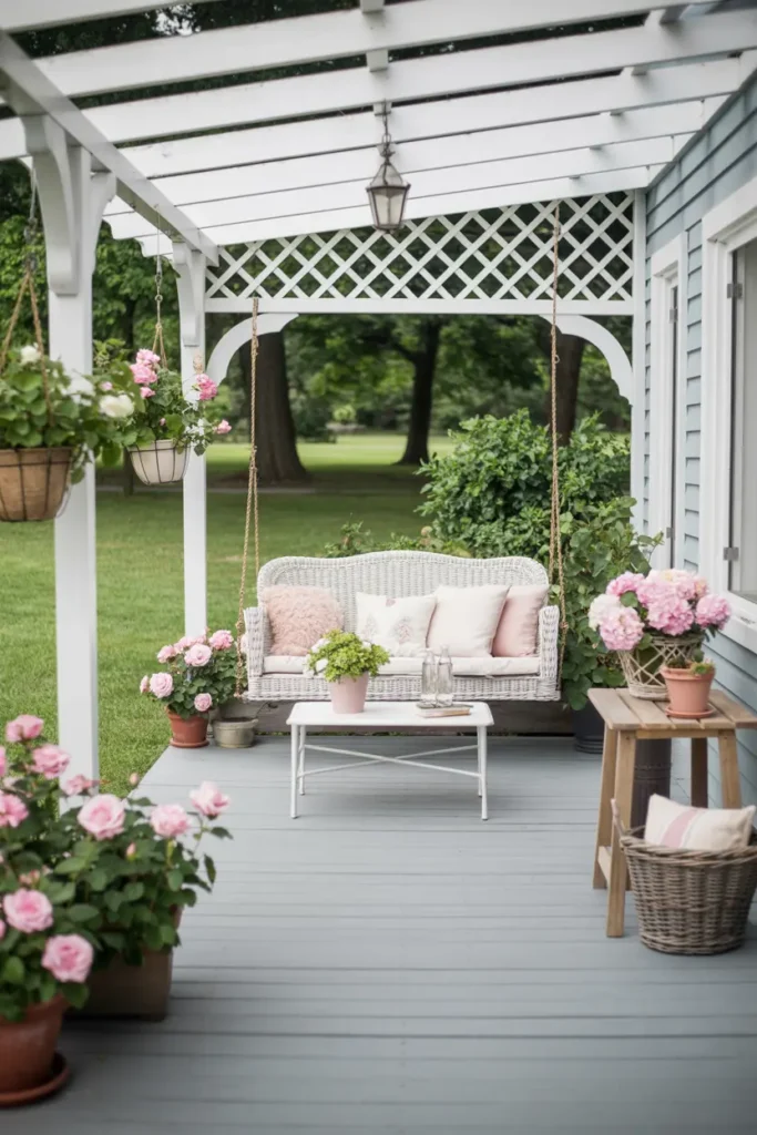 3. Romantic Porch Swing Haven