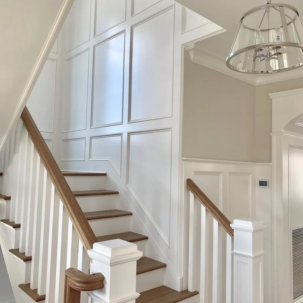 Staircase Wall Paneling Ideas