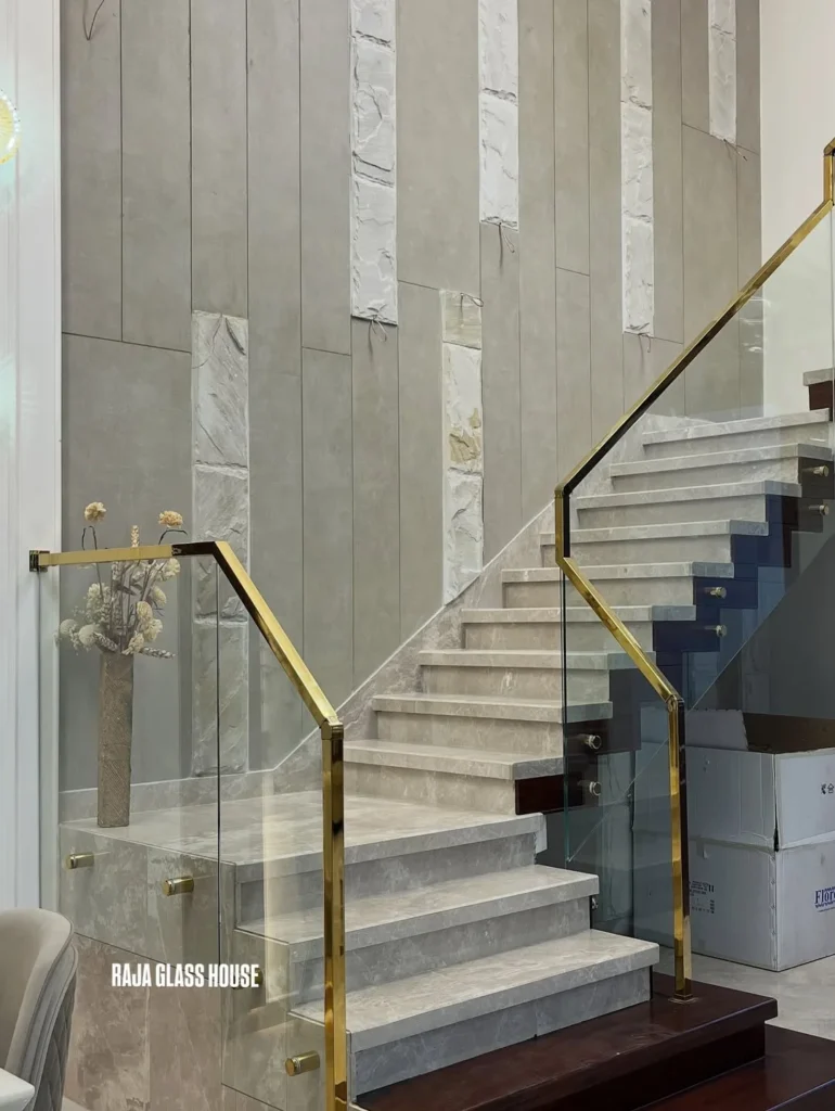 15 Staircase Railing Design Ideas for Stylish Homes 29 Stainless Steel Modern Railing