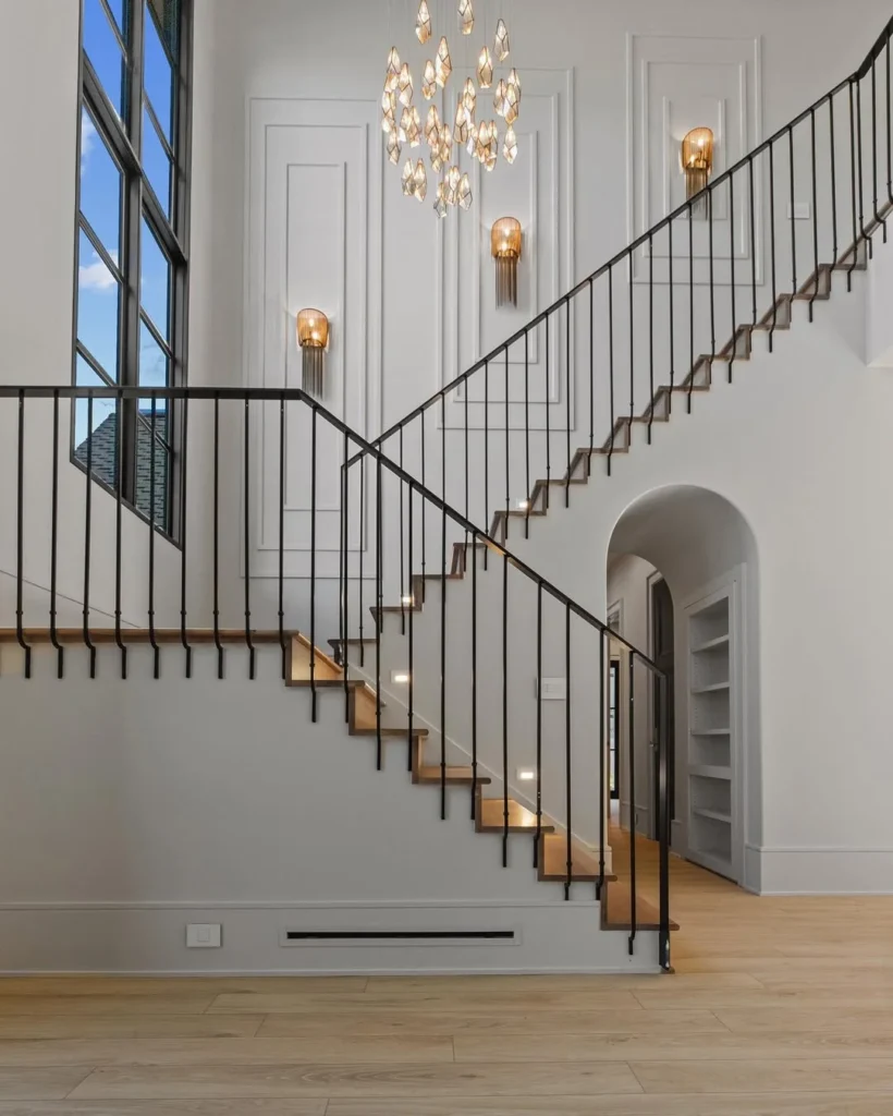 Matte Black Metal Railing