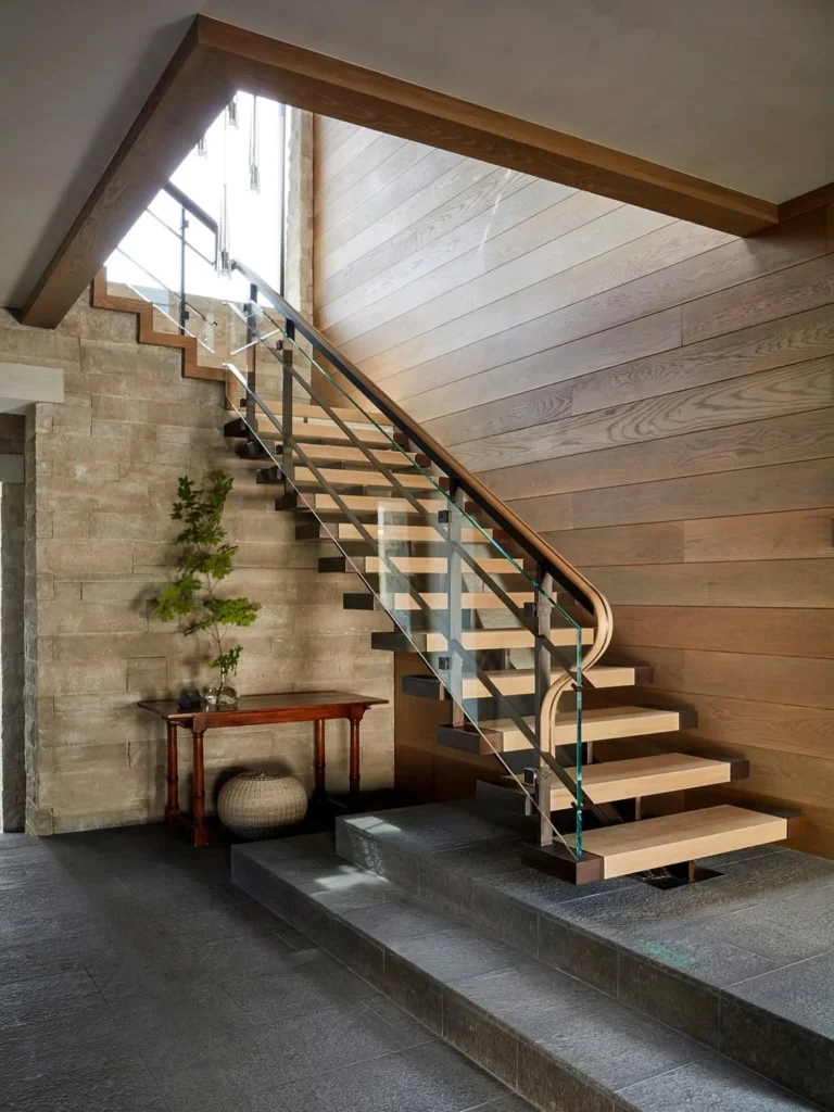Glass Railing Modern Staircase