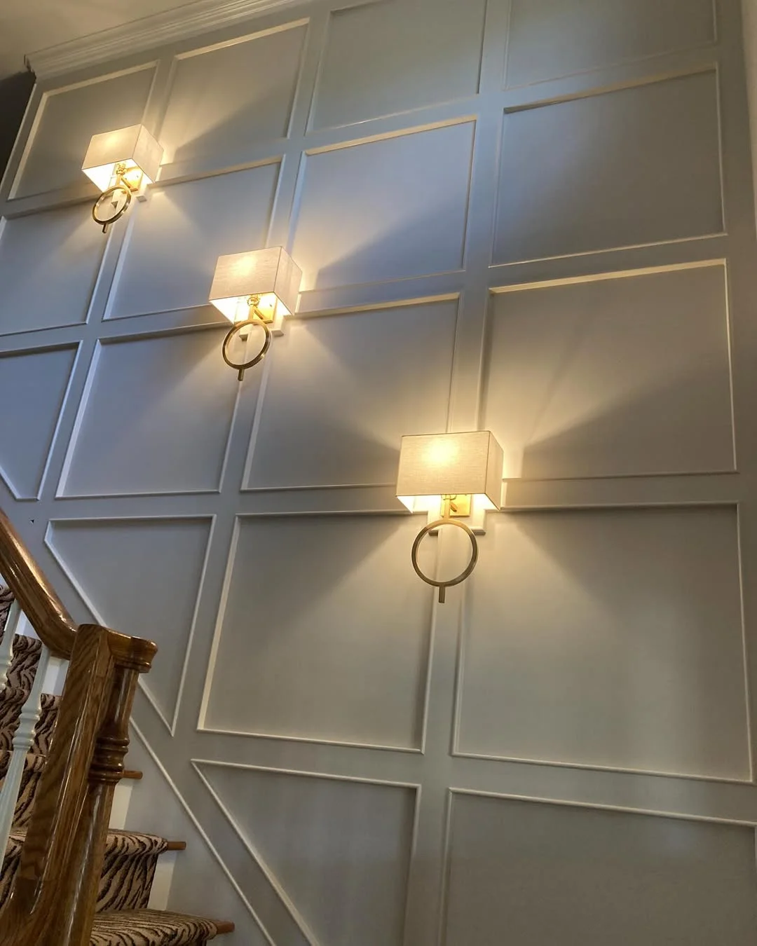 LED Backlit Staircase Wall