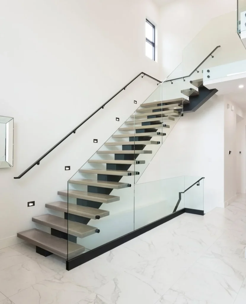 Open Riser Staircase