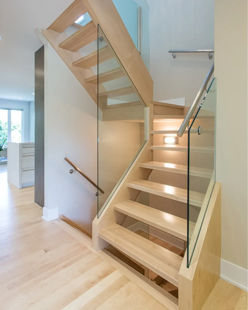 Open Riser Staircase
