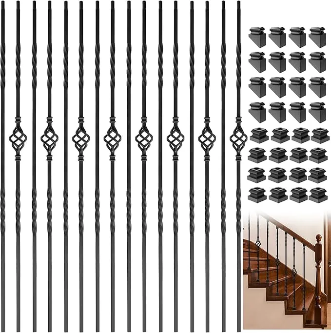 15 Iron Staircase Railing Ideas for Stylish Homes 37 71SVUhanmdL. AC SX679