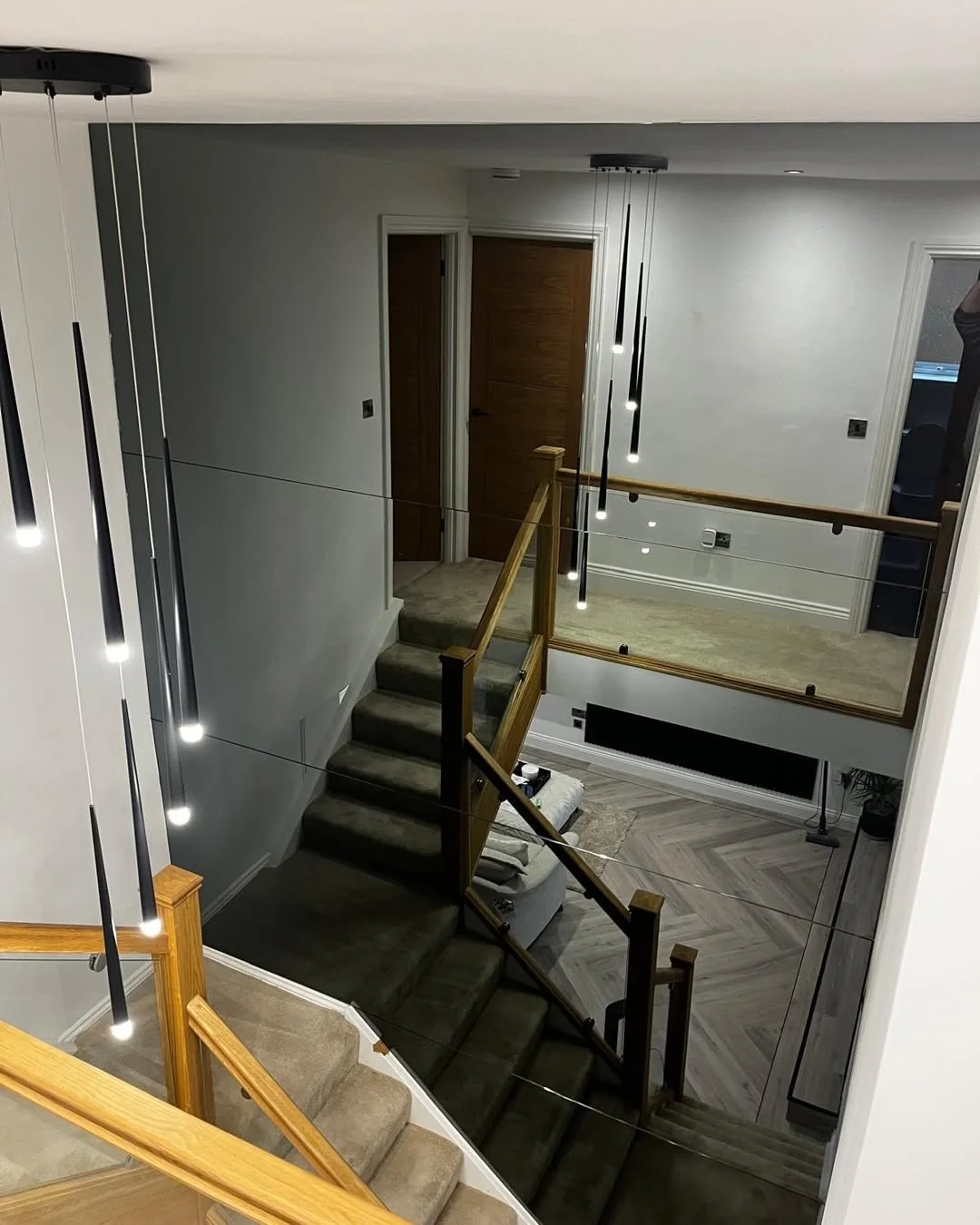 Mirror Staircase Wall Design