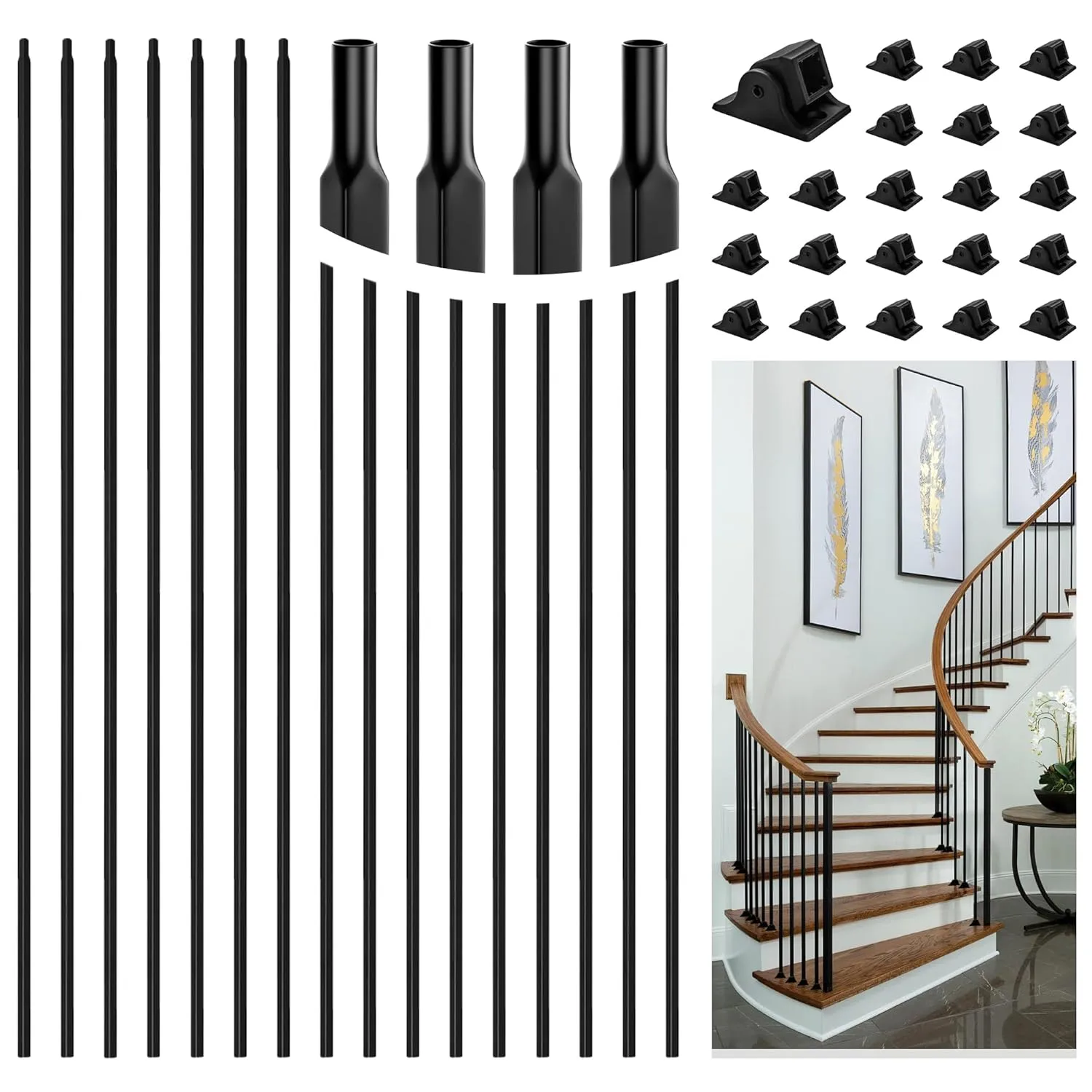 14 Black Staircase Ideas That Elevate Your Home 39 81qRiqnM2eL. SL1500