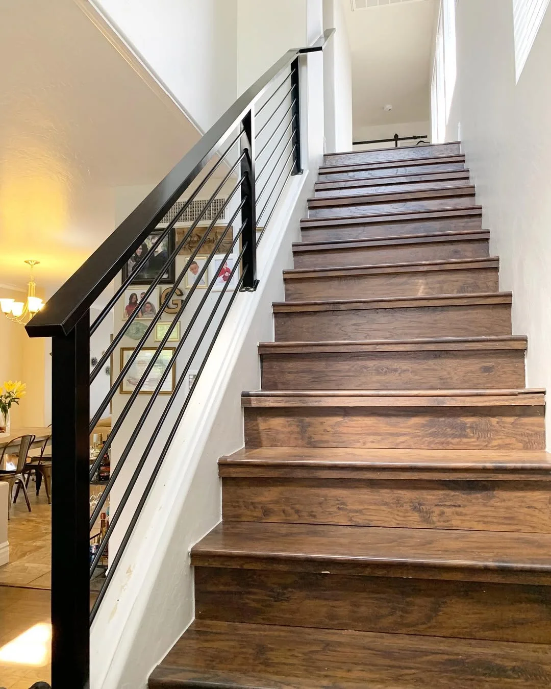 Black Metal Railing Staircase