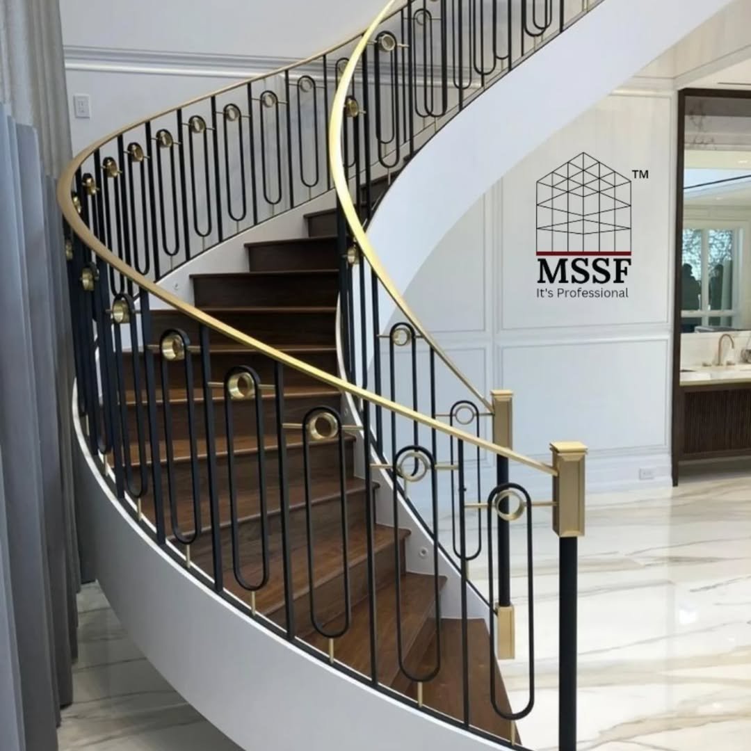 Gold & Black Luxury Railing