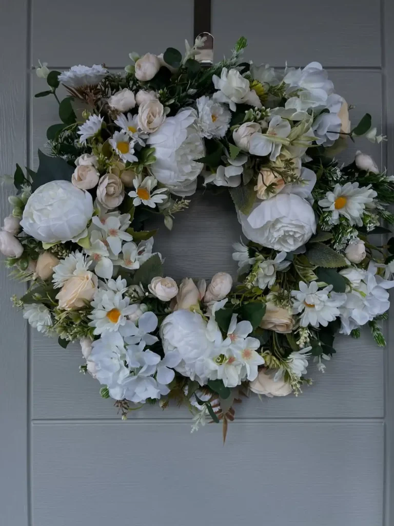 15 Spring wreath for front door ideas you'll love 31 Neutral Toned Spring Wreaths