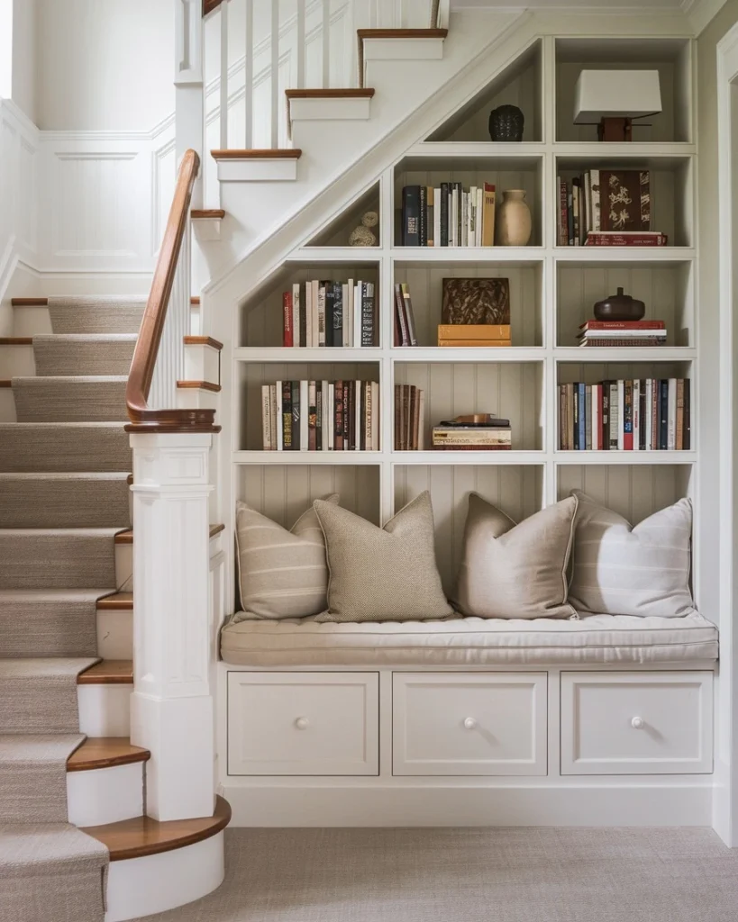 Under-Stairs Book Nook