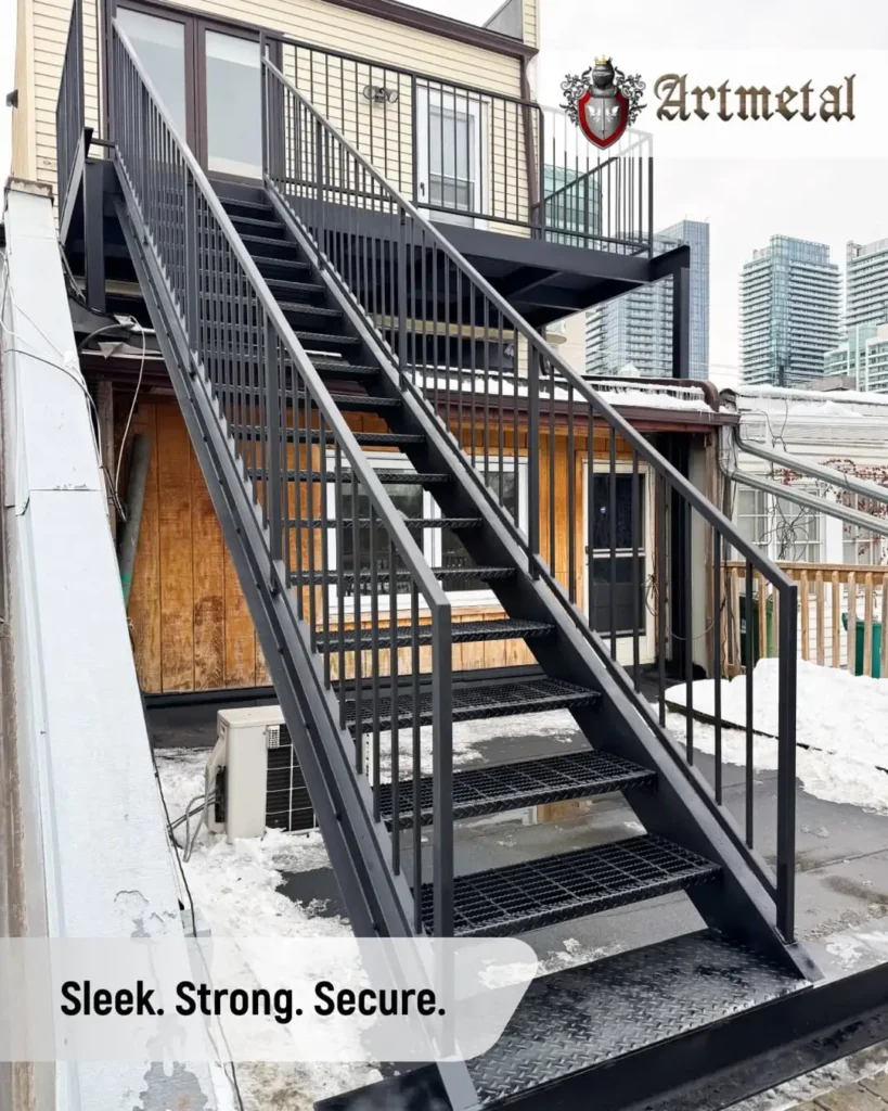 Industrial Floating Staircase