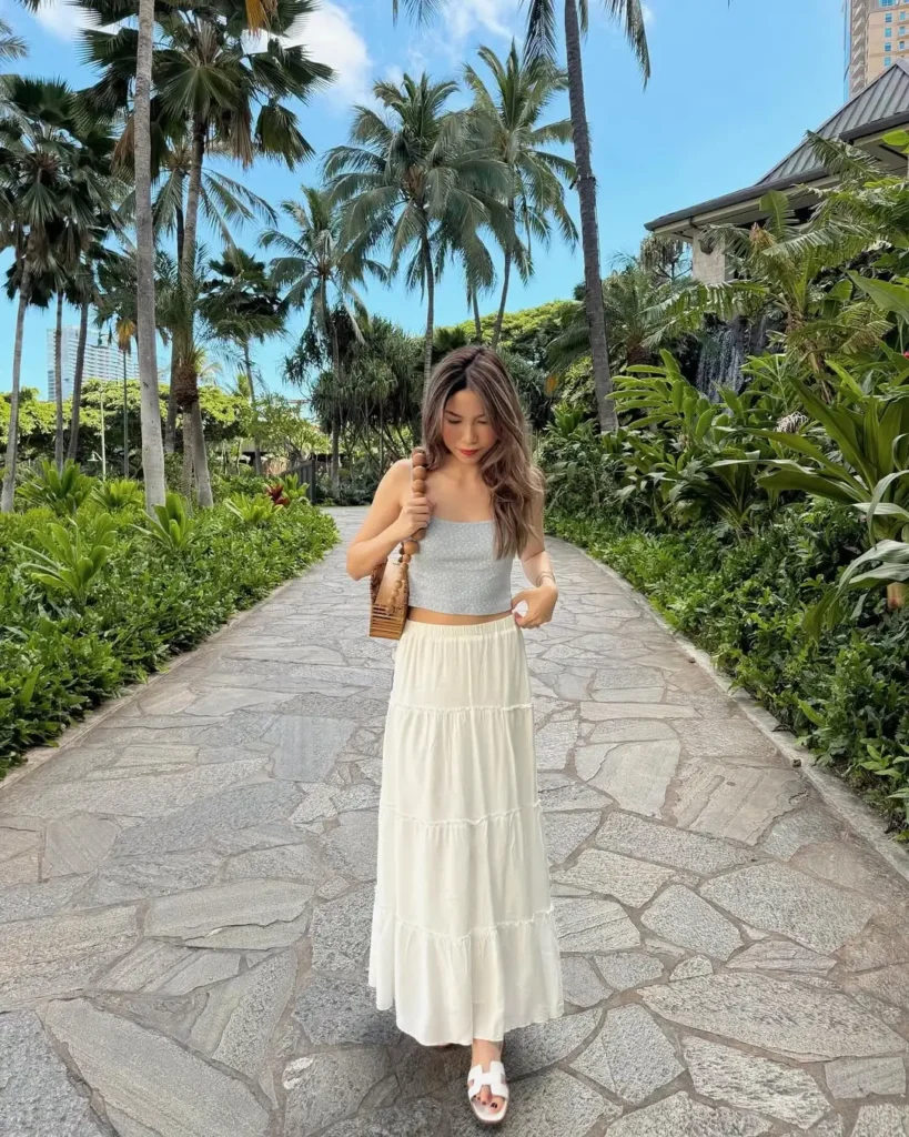 15 Spring Aesthetic Outfits for Fresh and Trendy Looks 33 Flowy Skirt Outfit Ideas