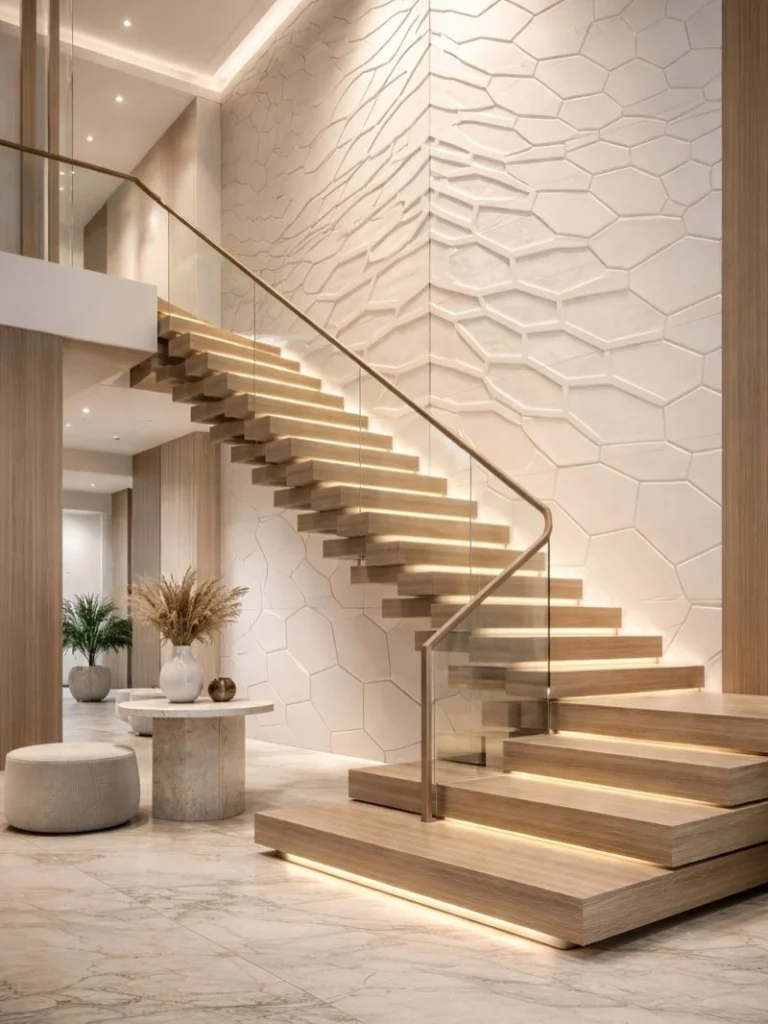 15 Double Height Staircase Wall Design Ideas 3 Modern Double Height Staircase Wall
