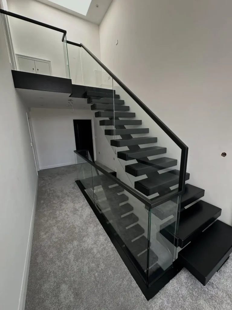 Glass Supported Floating Stairs