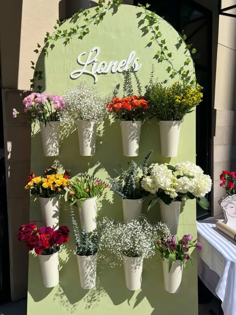 Floral arrangements in unexpected containers