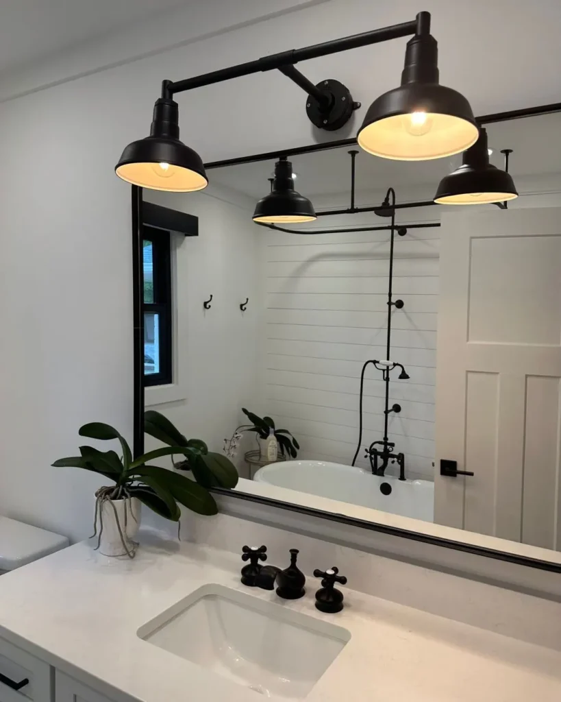 16 Bright Bathroom Lighting Ideas for Every Mood 45 Industrial Bathroom Lighting