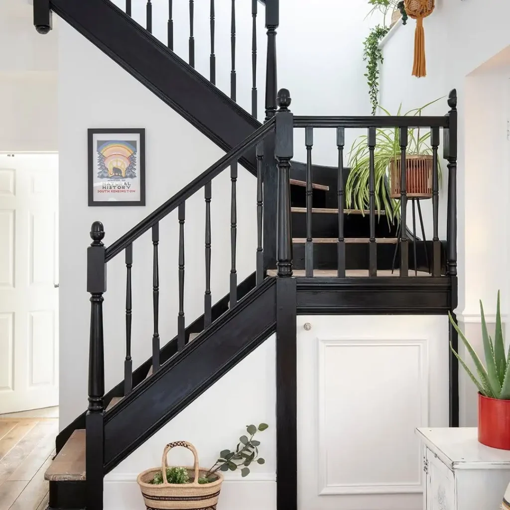 14 Black Staircase Ideas That Elevate Your Home 33 Black Minimalist Staircase