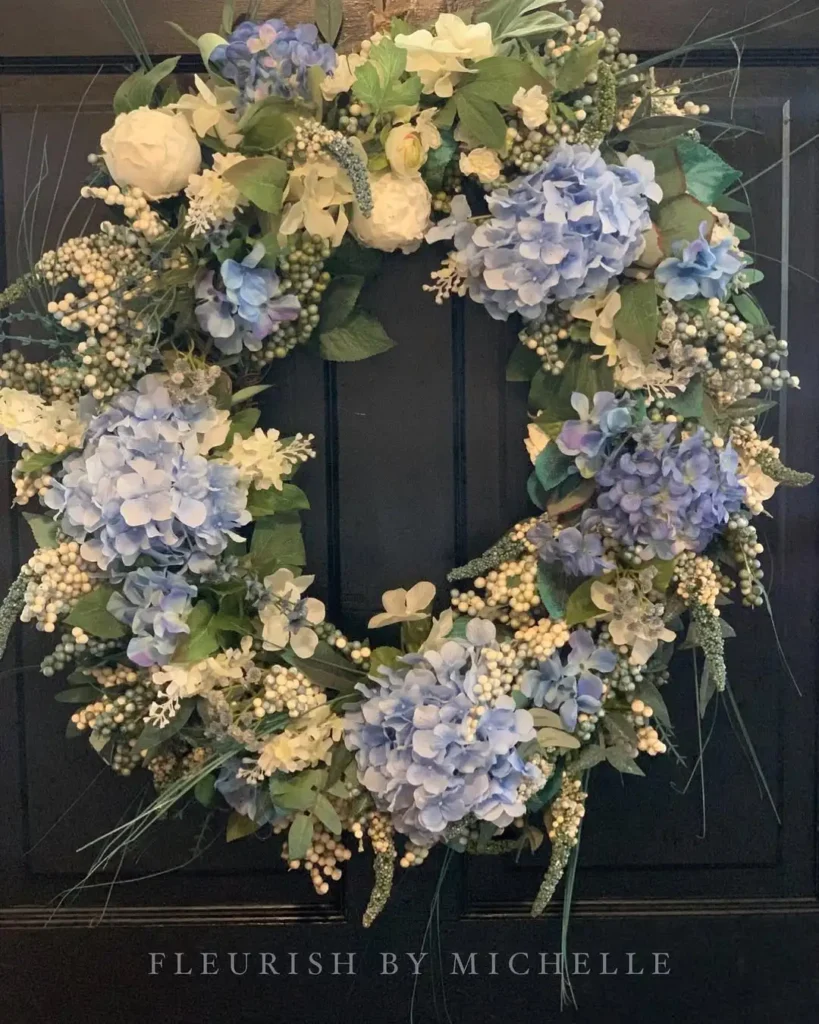 15 Spring wreath for front door ideas you'll love 27 Peony Floral Wreath Accents