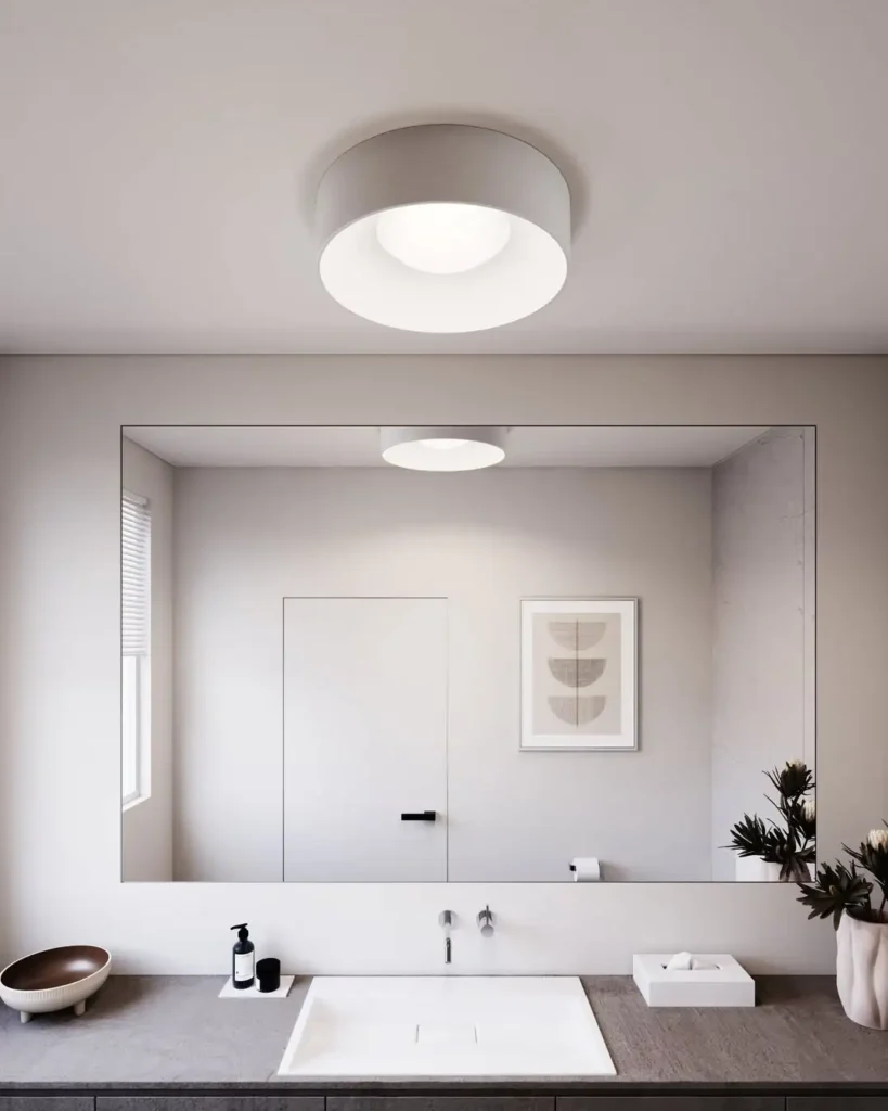 16 Bright Bathroom Lighting Ideas for Every Mood 9 Ceiling Mounted Bathroom Fixtures