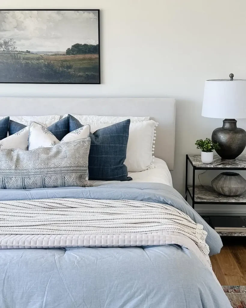 Dusty Blue Bedroom Palette