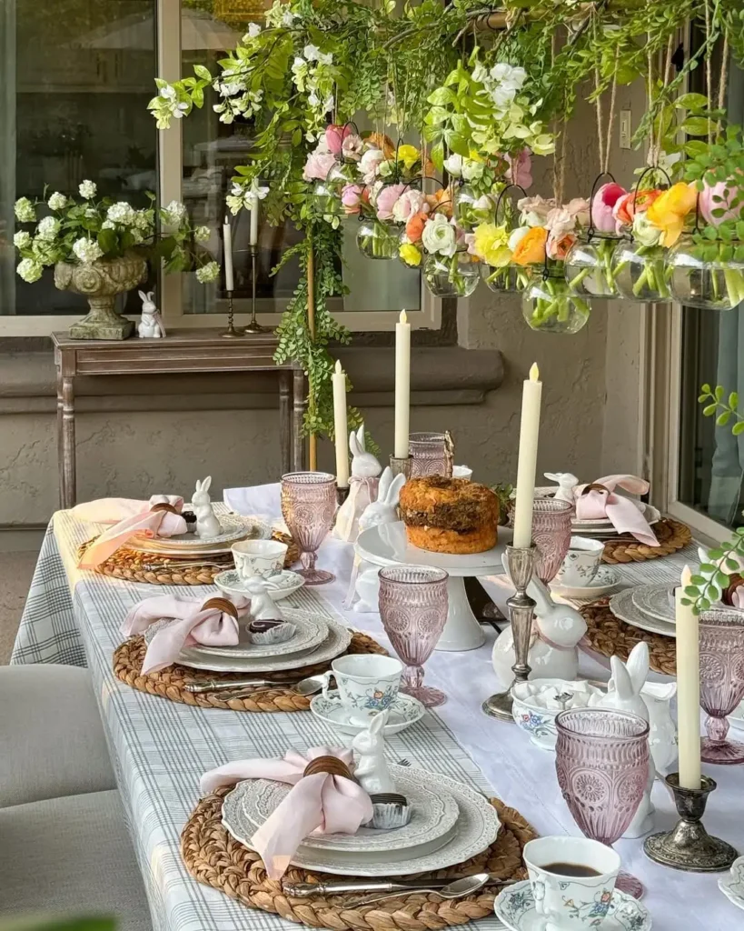 20 Easter Decor Ideas to Refresh Your Home 17 Easter Dining Table Settings