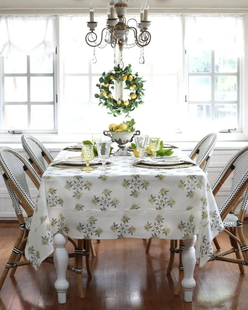 15 Spring Tablescapes Ideas for Fresh Gatherings 11 Linen and Cotton Table Textures