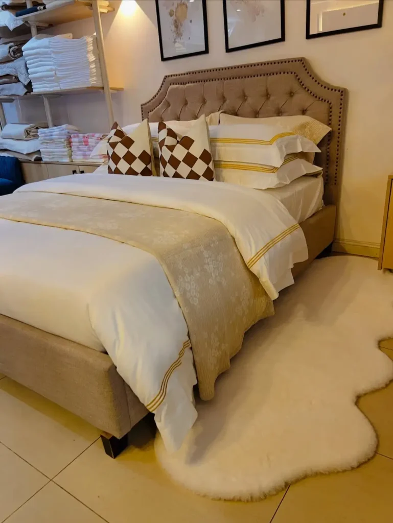 White And Gold Accents