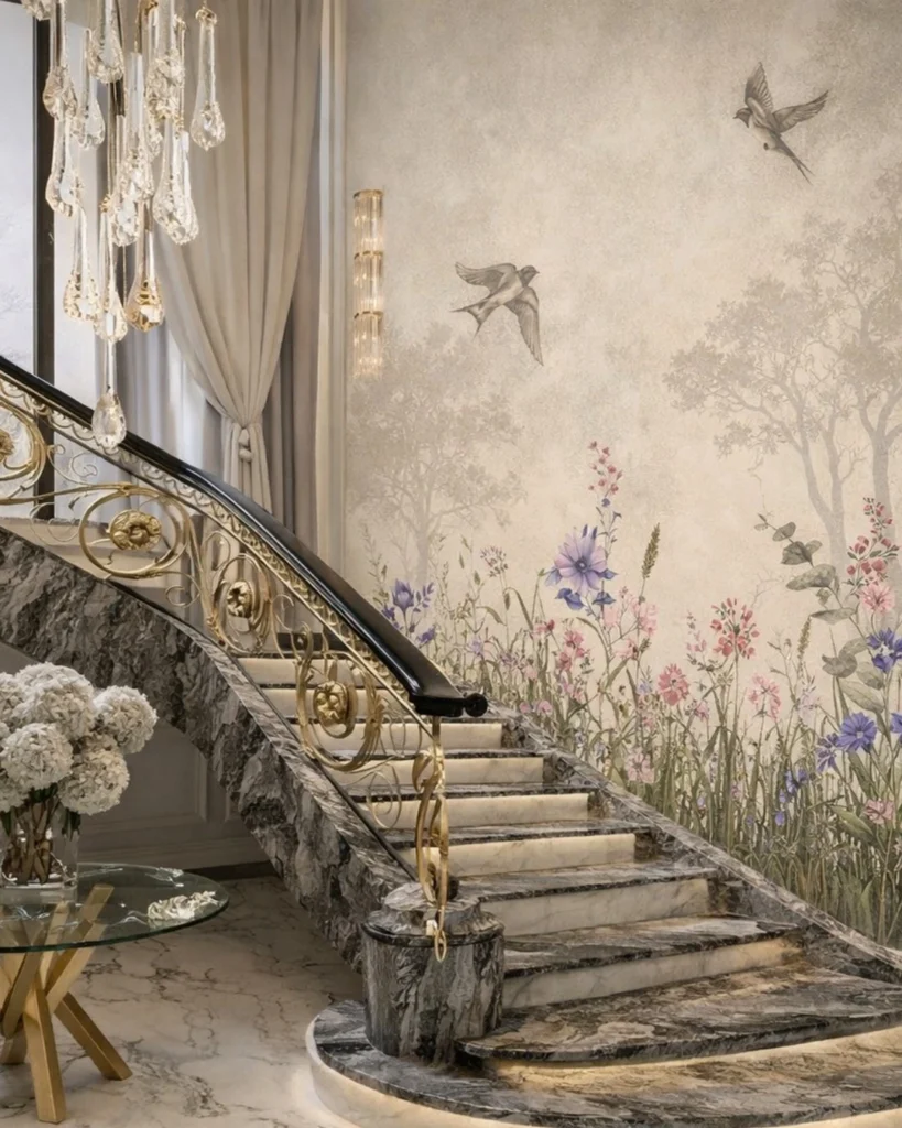 15 Double Height Staircase Wall Design Ideas 27 Tall Wall Wallpaper Ideas