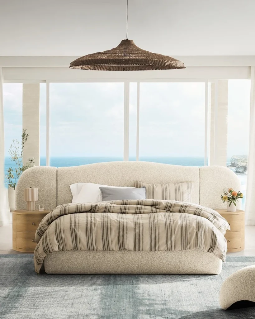 Coastal Striped Bedroom Look