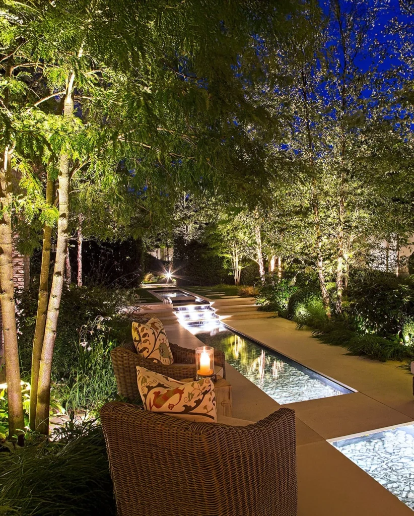 Garden Spotlight Placement