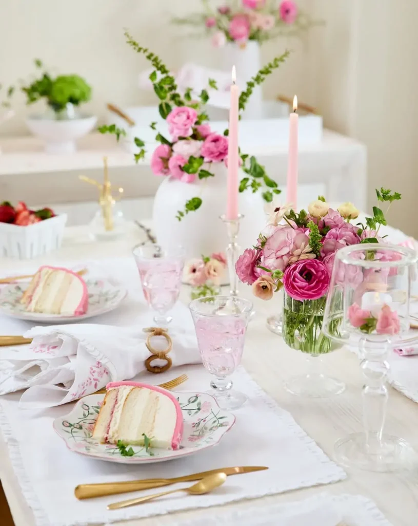 15 Fresh Easter Tablescapes for a Stylish Spring Table 29 Layered Spring Table Linens