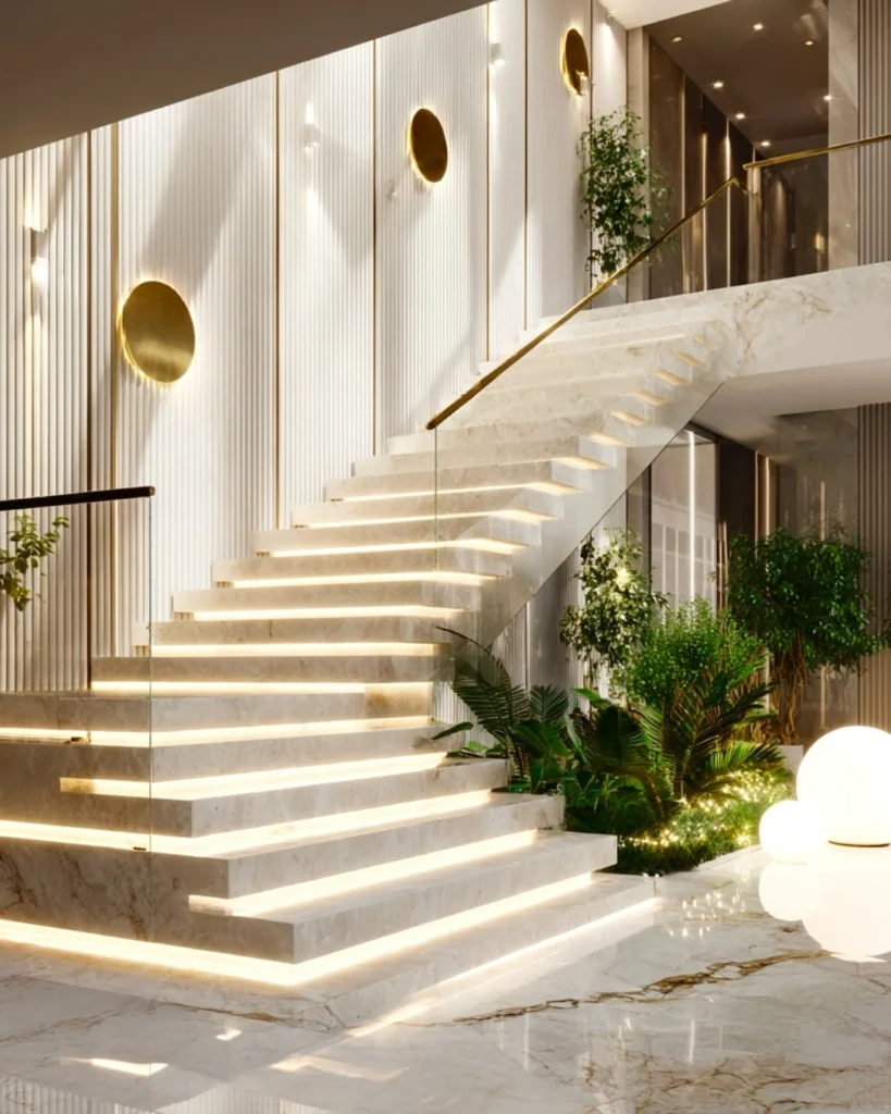 15 Grand Staircase Ideas That Elevate Your Home 33 Grand Staircase Lighting Ideas