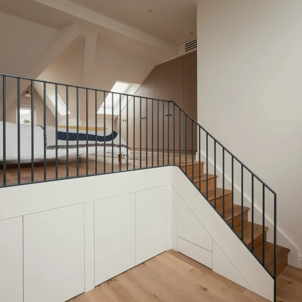 15 Iron Staircase Railing Ideas for Stylish Homes 29 Minimalist Iron Stair Railing