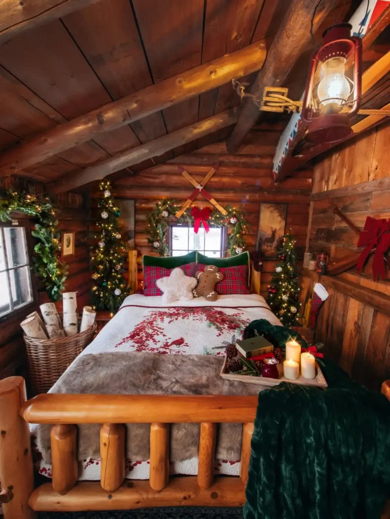 15 Christmas bedding ideas for a Cozy Holiday Home 7 Winter Cabin Bedding Style