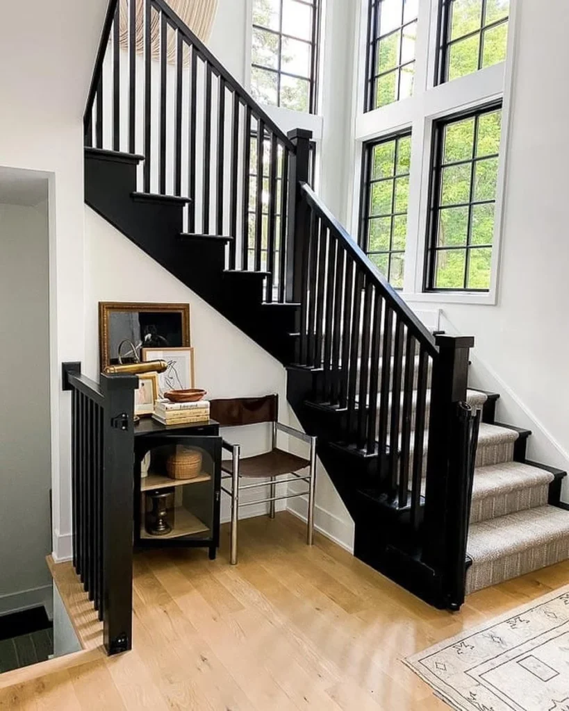 14 Black Staircase Ideas That Elevate Your Home 27 Black Staircase Ideas for Home